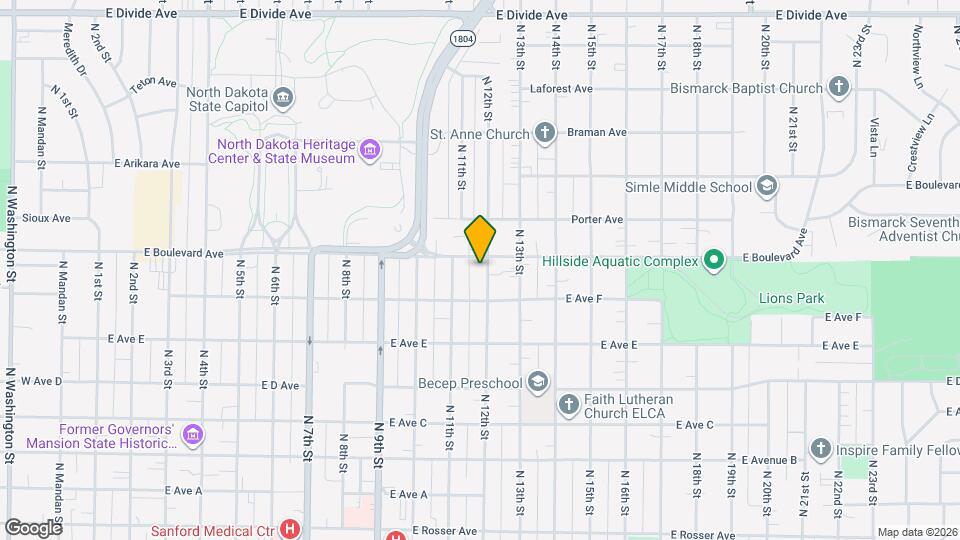 1020 N 12th St Map and Location Details