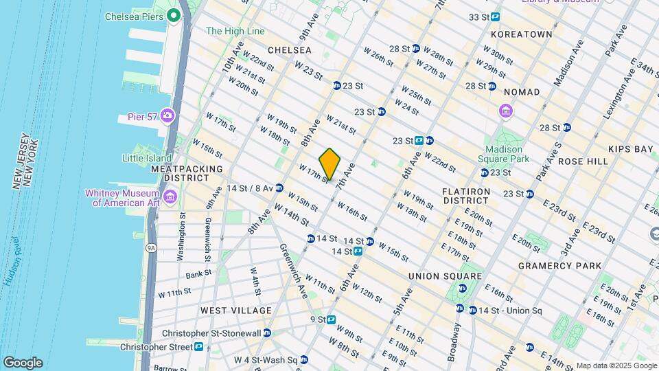 210 W 17th St Mapa y Detalles de la Ubicación