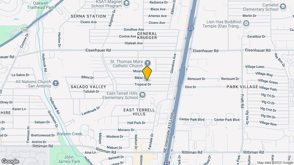 4419 Tropical Dr Map and Location Details