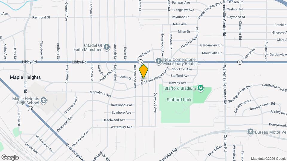 18701 Maple Heights Blvd Map and Location Details