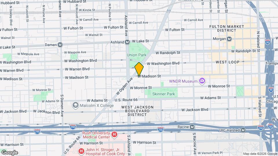1519 W Madison St Map and Location Details