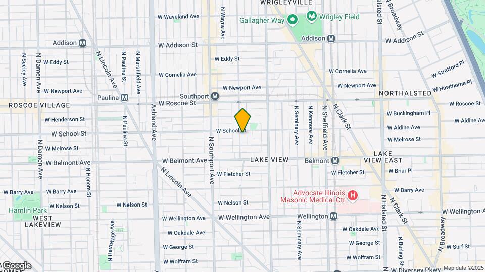 3251 N Lakewood Ave, Unit 1F Map and Location Details