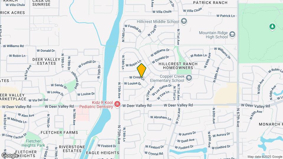 7409 W Crest Ln Map and Location Details