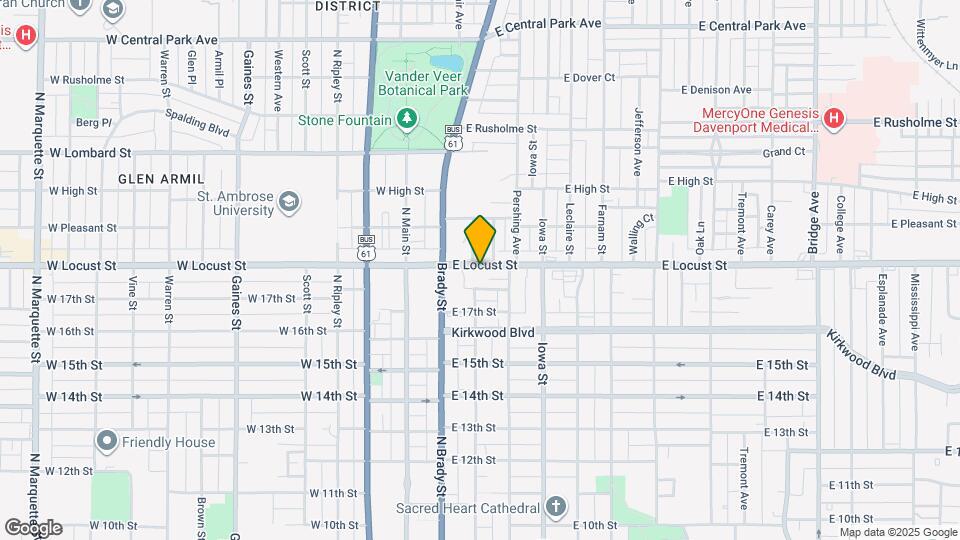 201-203 E Locust St Map and Location Details