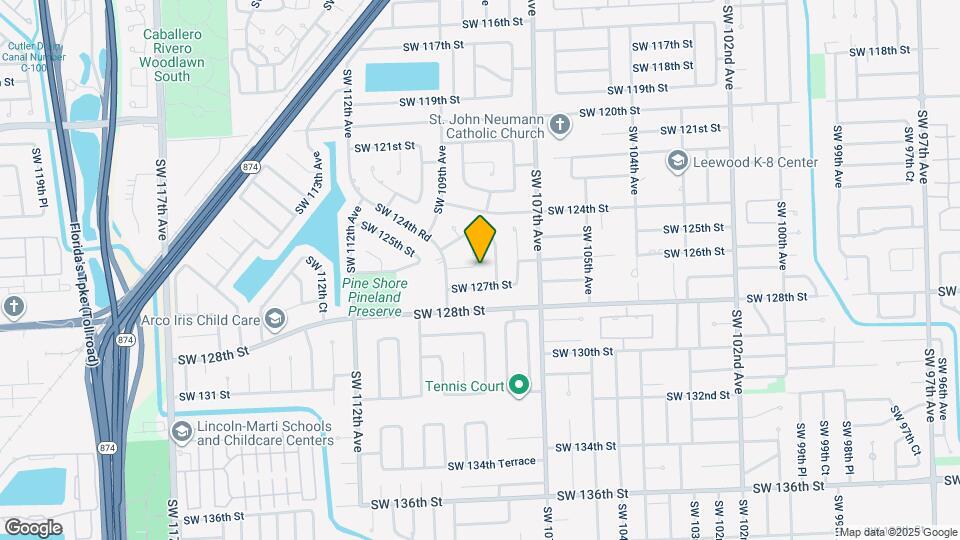 10820 SW 126th St Map and Location Details