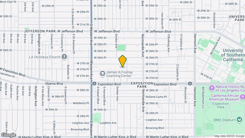 1519 1/2 W 37th Pl Map and Location Details