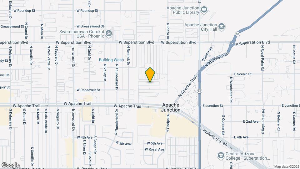 800 W Apache Trail Map and Location Details