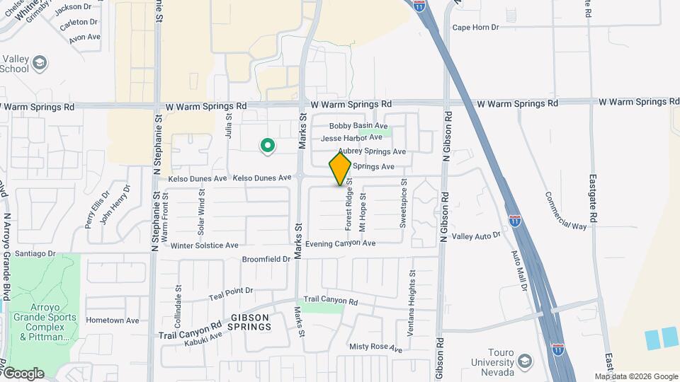 1199 Sunfire Ave Map and Location Details