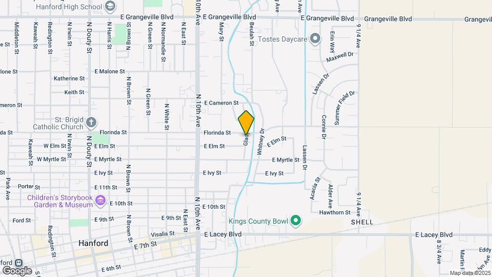 909 Gladys Way Map and Location Details