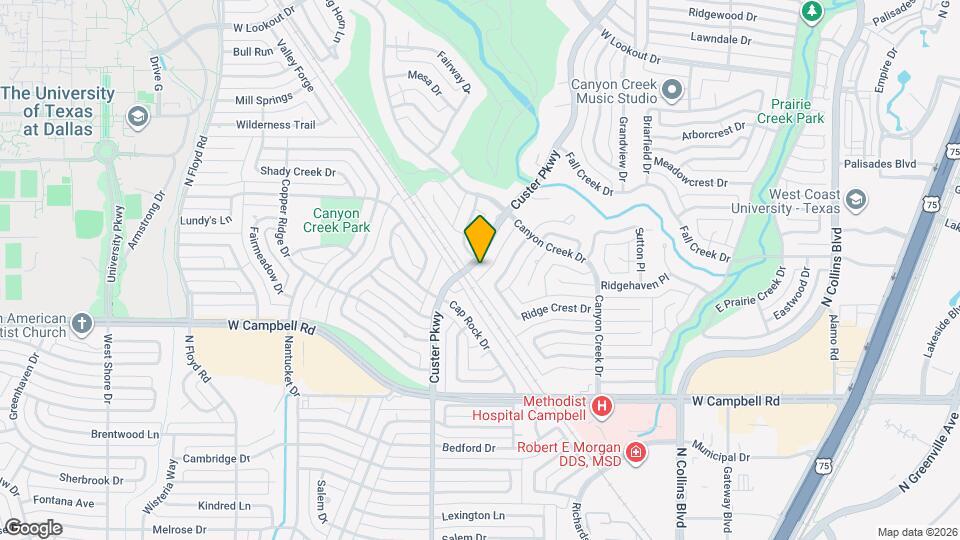 2202 Custer Pkwy Mapa y Detalles de la Ubicación