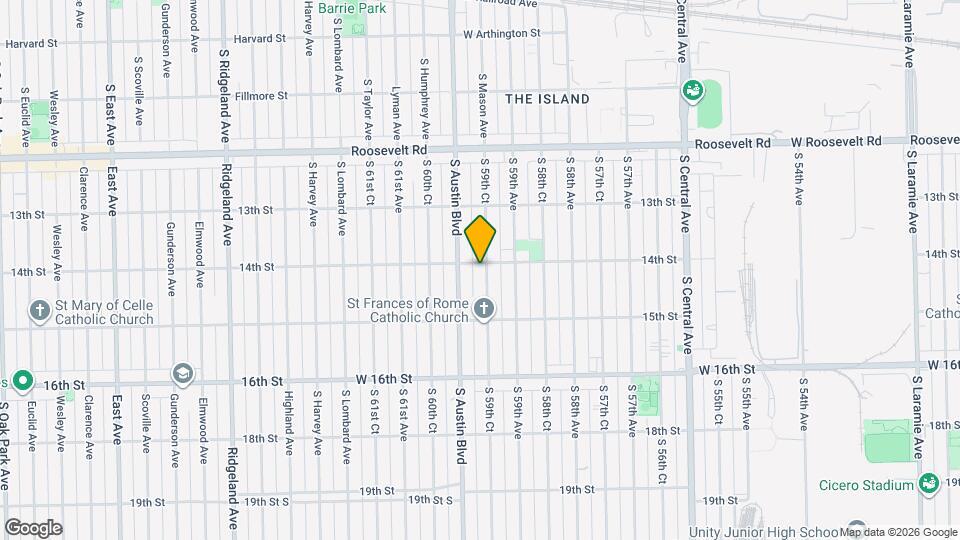 1406 S 59th Ct Map and Location Details