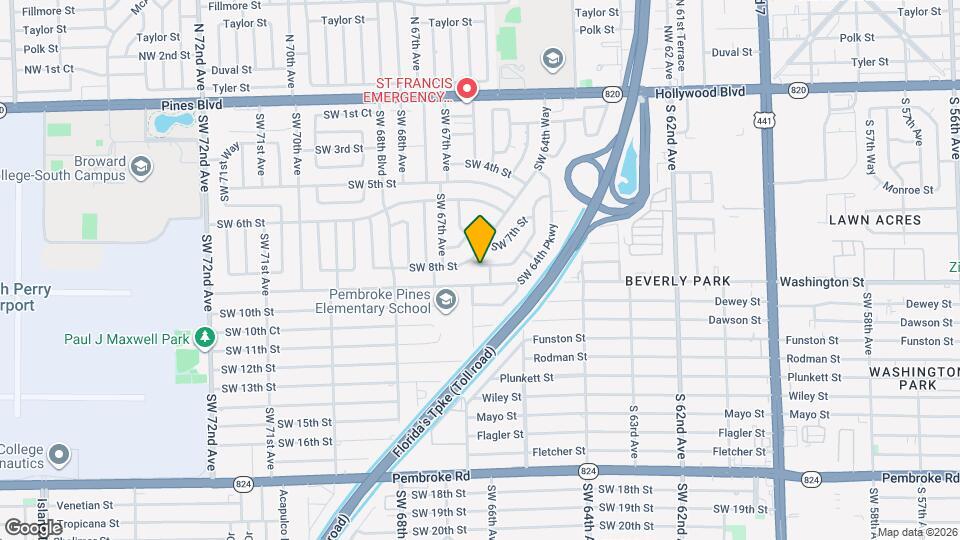 6550 SW 8th St Mapa y Detalles de la Ubicación