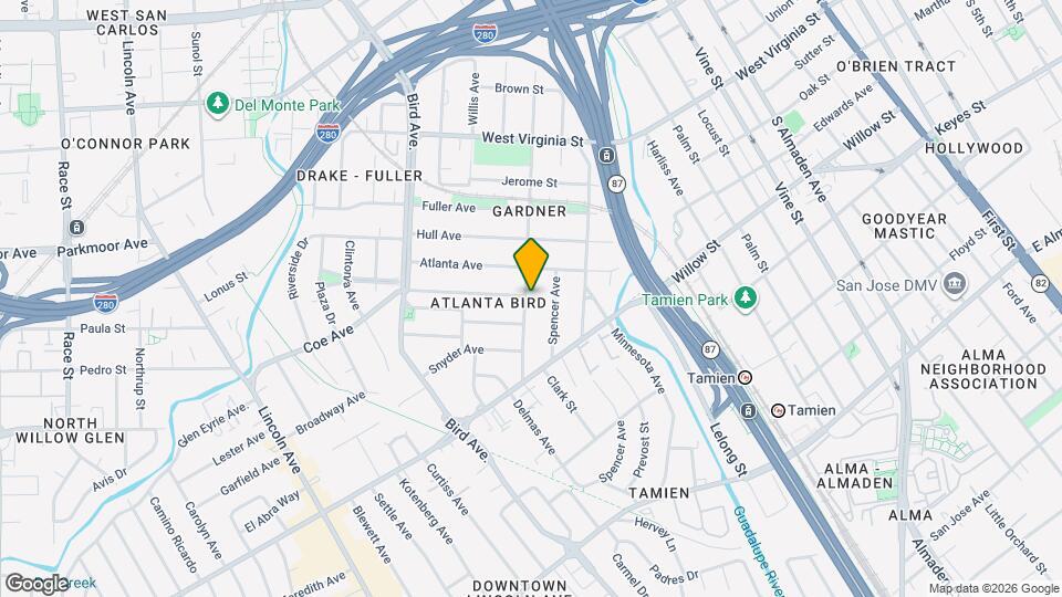 978 Delmas Ave, Unit #2 Mapa y Detalles de la Ubicación