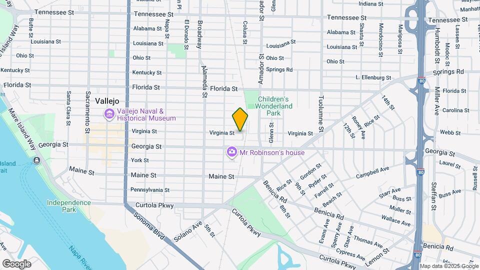 1035 Virginia St Map and Location Details