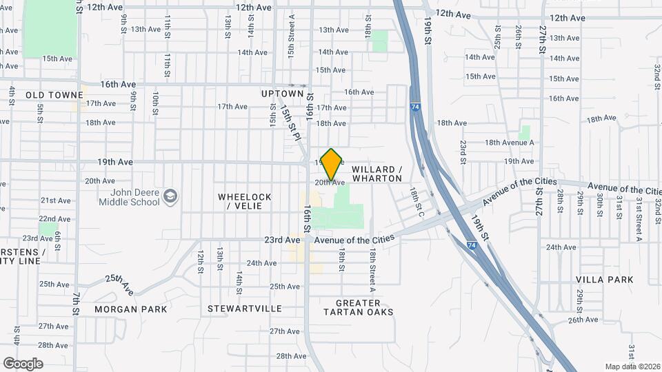 1638 20th Ave Map and Location Details