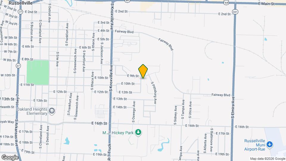 909 S Oswego Ave Map and Location Details