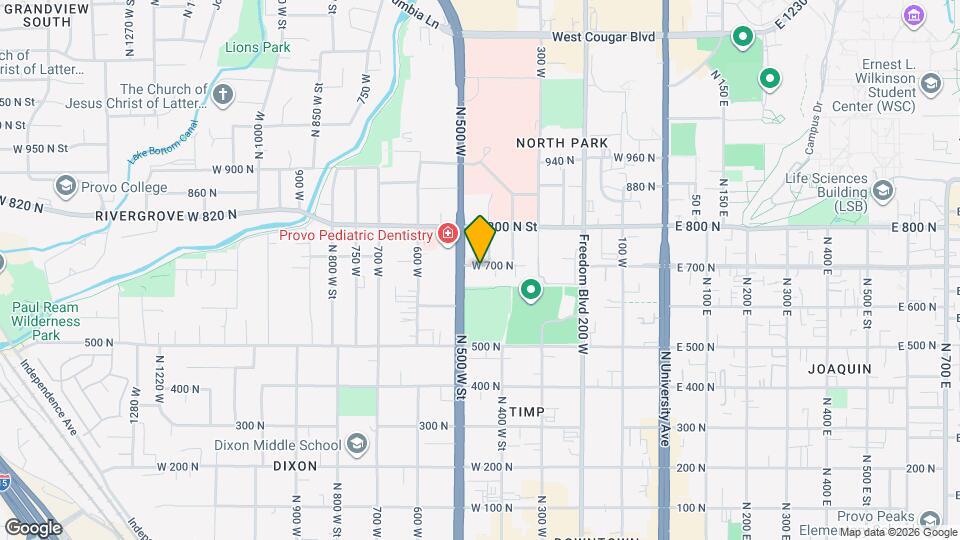 461 W 700 N Map and Location Details