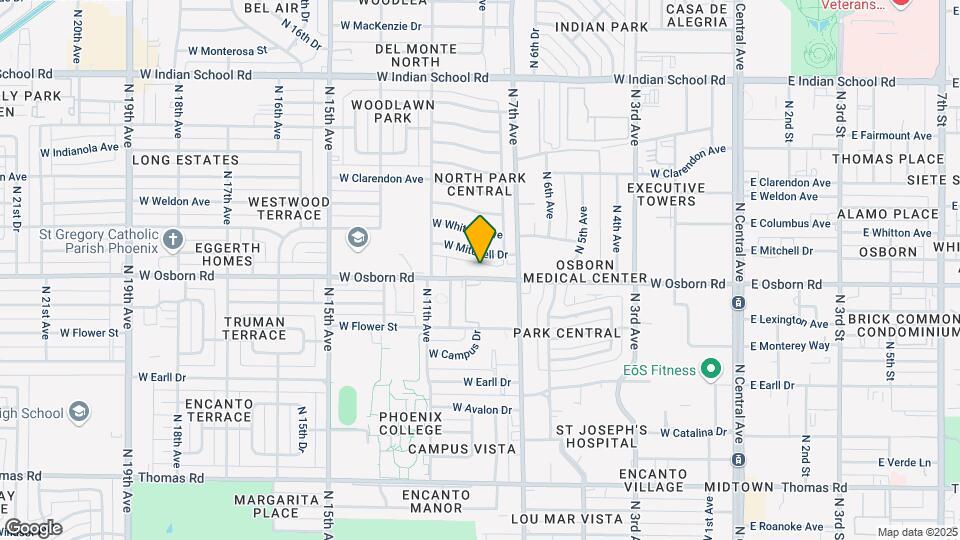 818 W Osborn Rd Map and Location Details