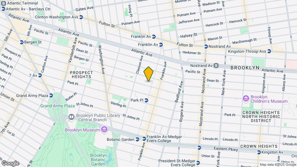 505 Saint Marks Ave Mapa y Detalles de la Ubicación