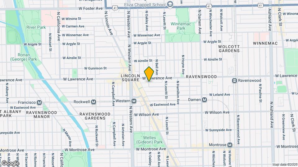 4742 N Oakley Ave Map and Location Details
