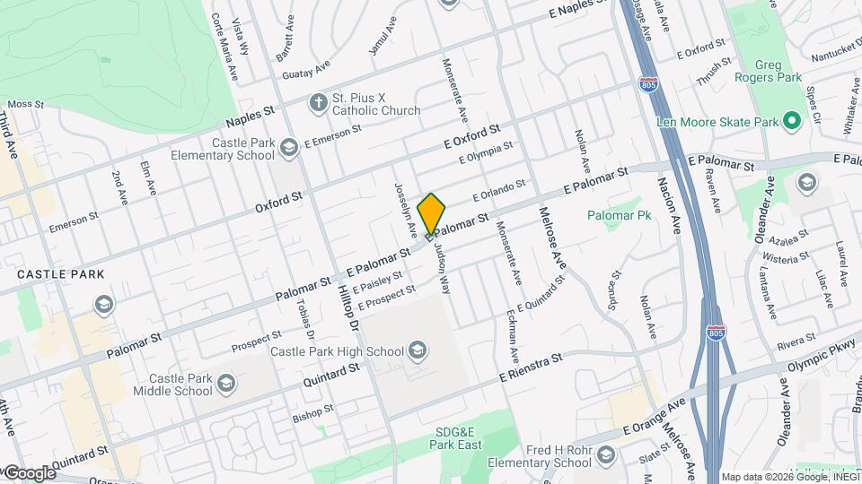 98 E Palomar St Mapa y Detalles de la Ubicación