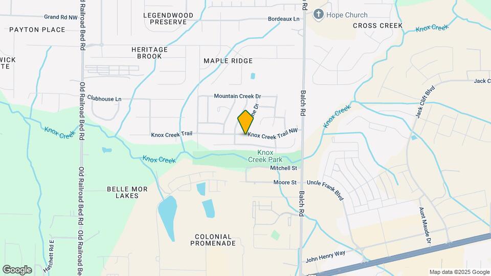233 Knox Creek Trail NW Map and Location Details