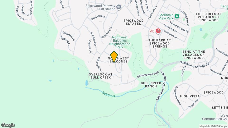 9305 Rolling Oaks Trail Map and Location Details