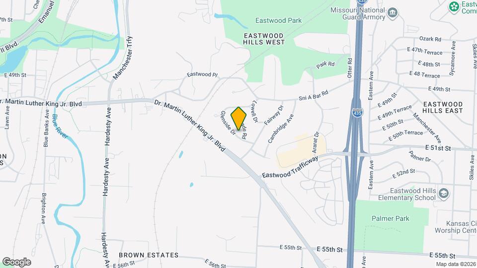 5095 Glenside Dr Map and Location Details