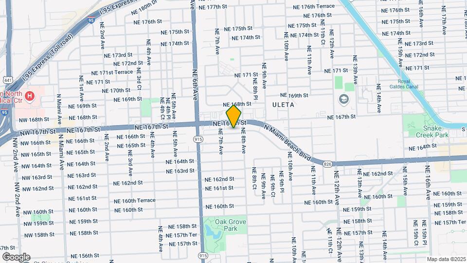745 NE 166th St Map and Location Details