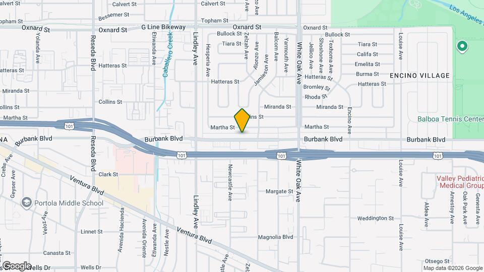 17937 Burbank Blvd Map and Location Details