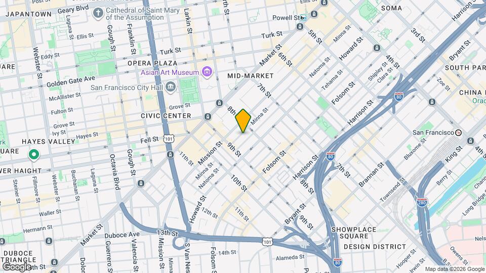 737-741-741 Minna St Map and Location Details