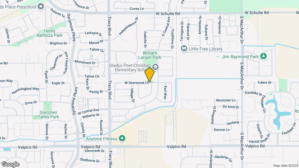 1821 S Willow Creek Dr Map and Location Details