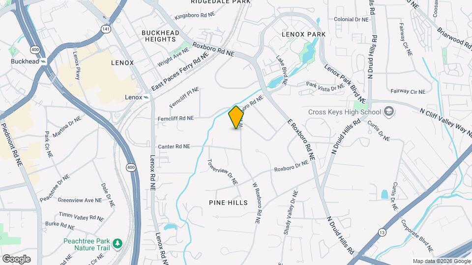 3200 W Roxboro Rd NE Map and Location Details