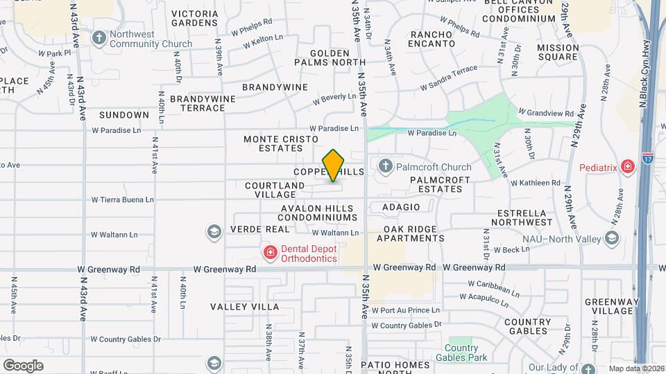 3541 W Marconi Ave Map and Location Details