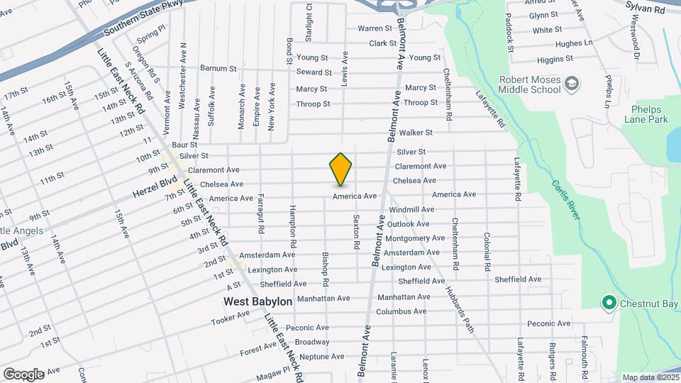 1215 America Ave Map and Location Details