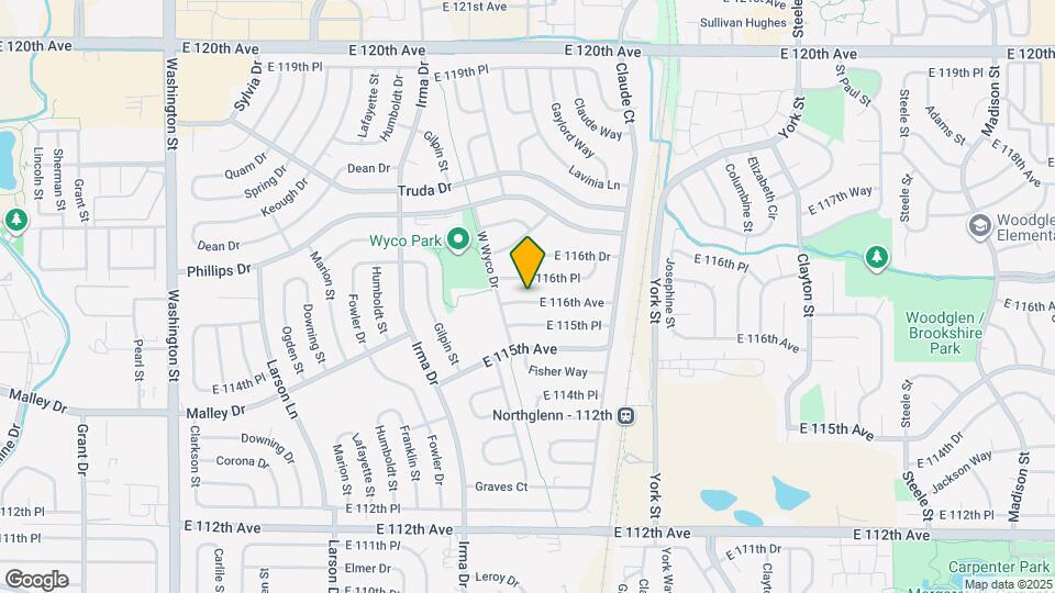 1909 E 116th Ave Map and Location Details