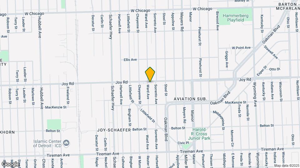 13031 Joy Rd Mapa y Detalles de la Ubicación
