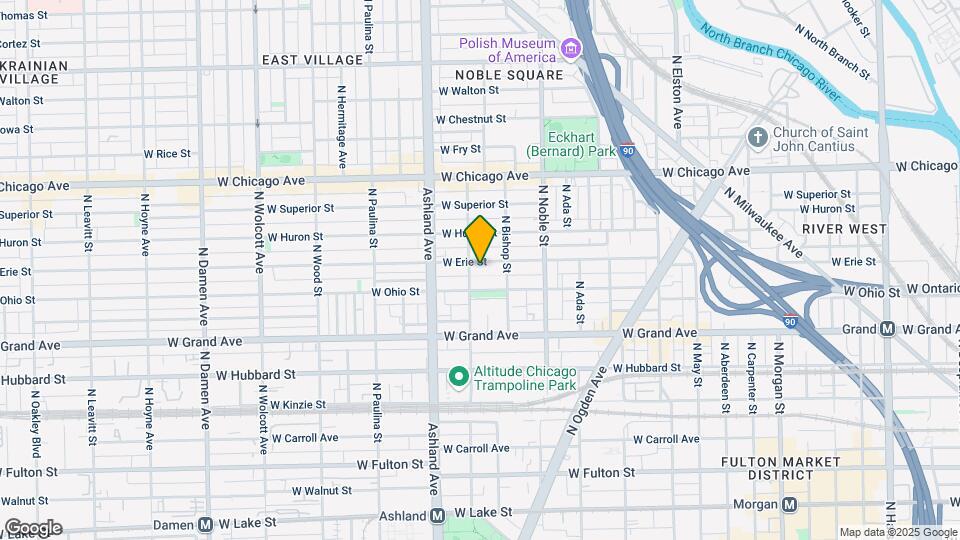 1473 W Erie St, Unit M00B Mapa y Detalles de la Ubicación