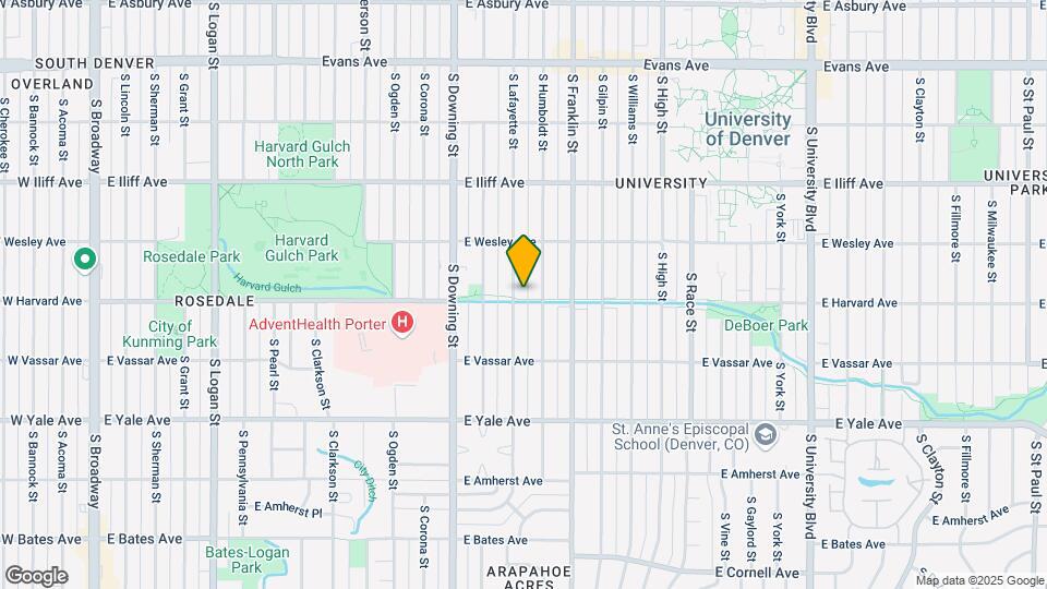 2490 S Lafayette St Map and Location Details