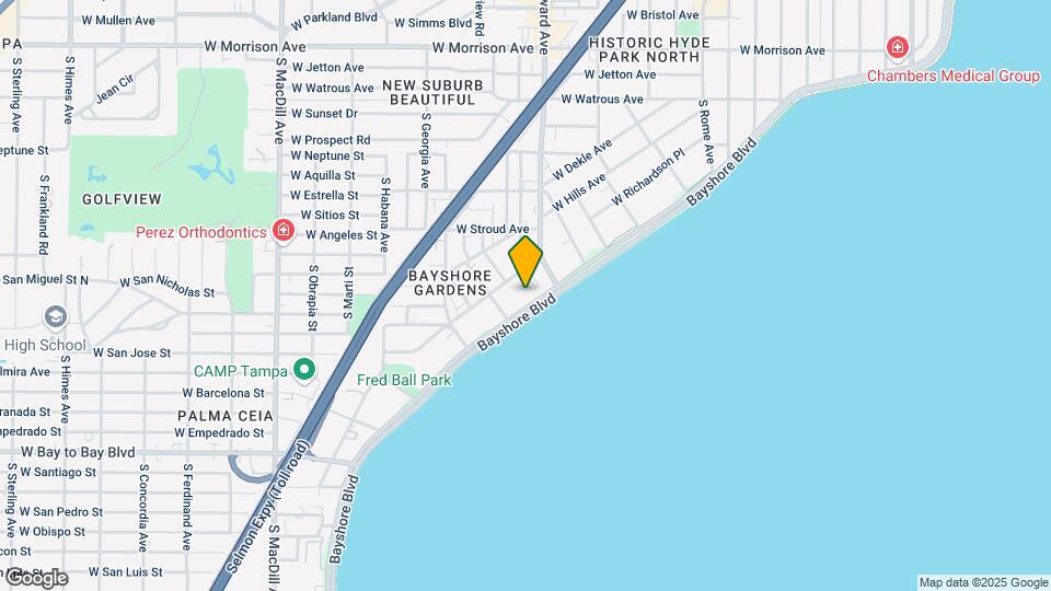 2413 Bayshore Blvd Map and Location Details