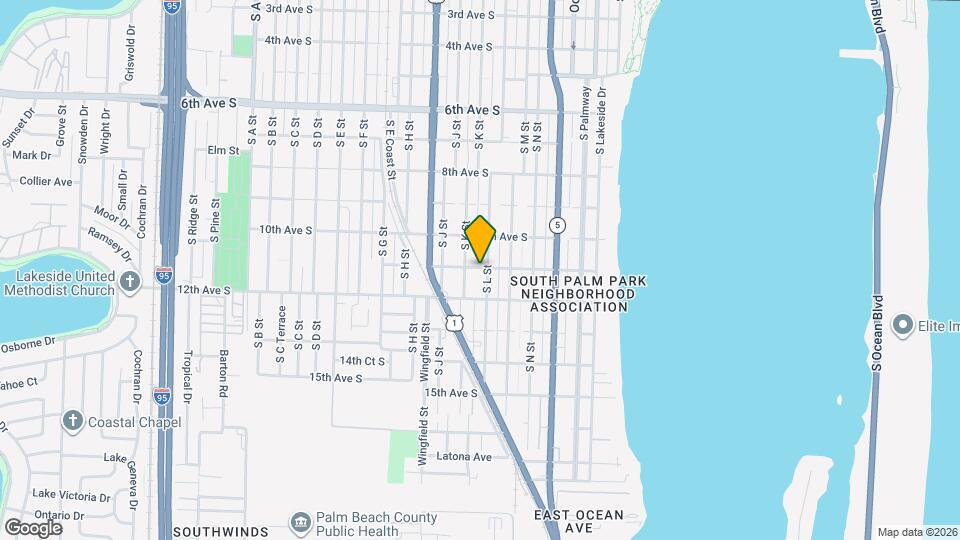 1101 S L St, Unit 3 Map and Location Details