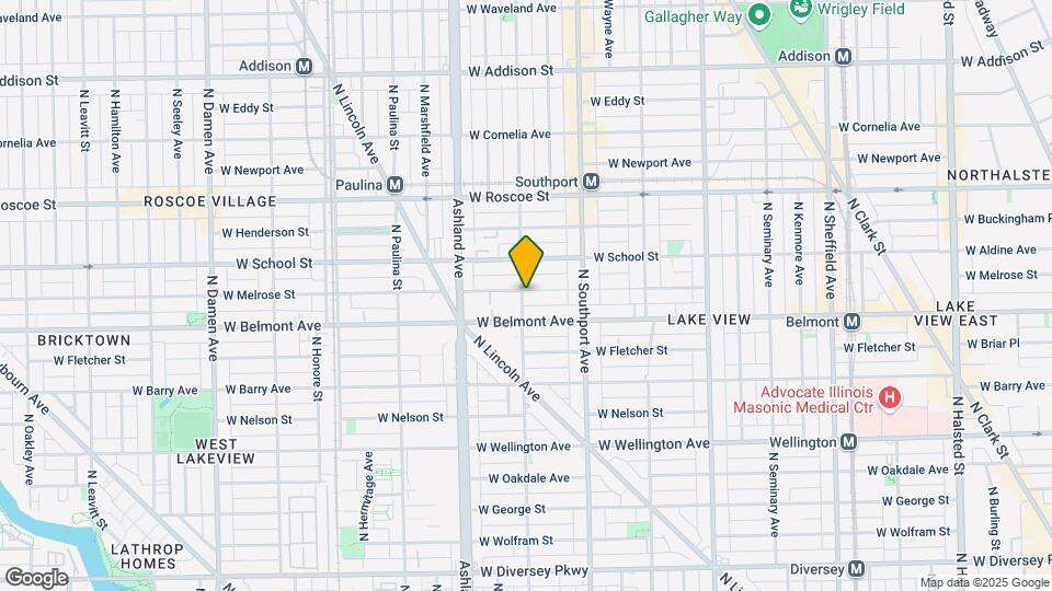 1459 W Melrose St Map and Location Details