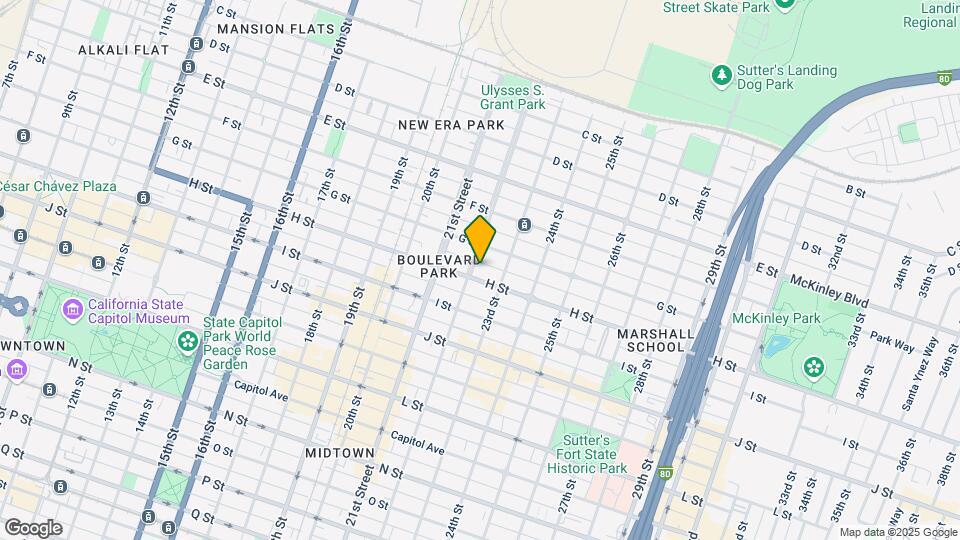 721 22nd St Map and Location Details