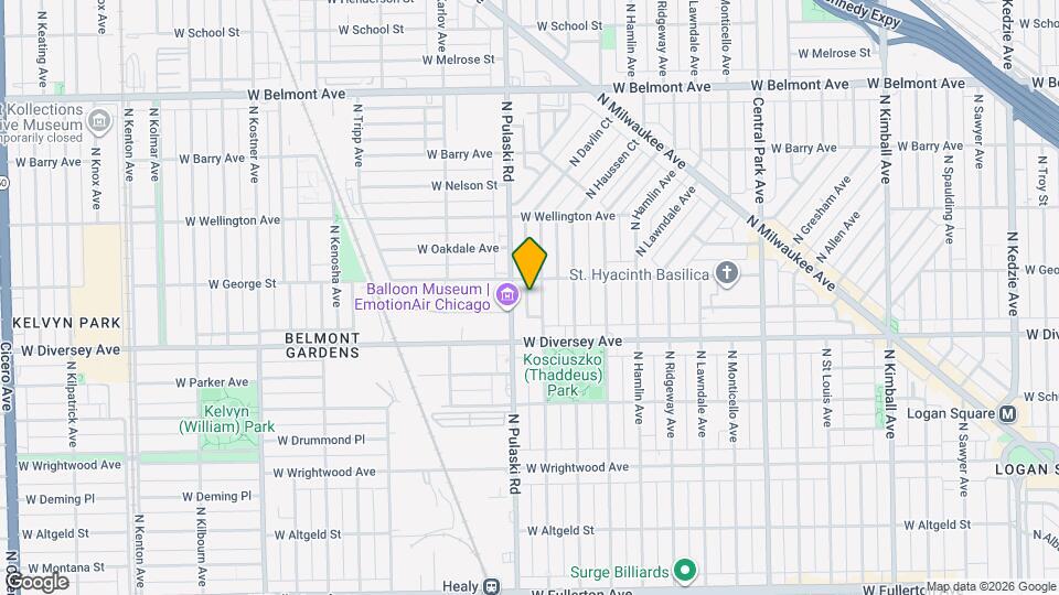 2844 N Harding Ave, Unit 101 Map and Location Details