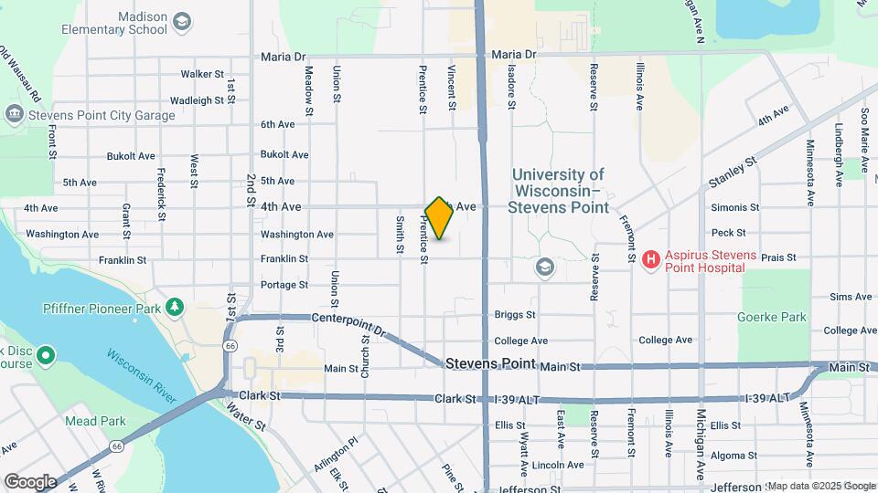 1516 Franklin St, Unit 8 Map and Location Details