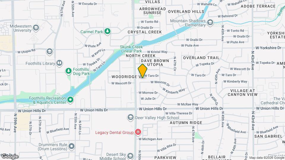 4944 W Wescott Dr Mapa y Detalles de la Ubicación