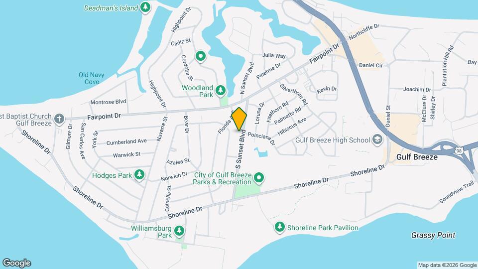 117 S Sunset Blvd Map and Location Details