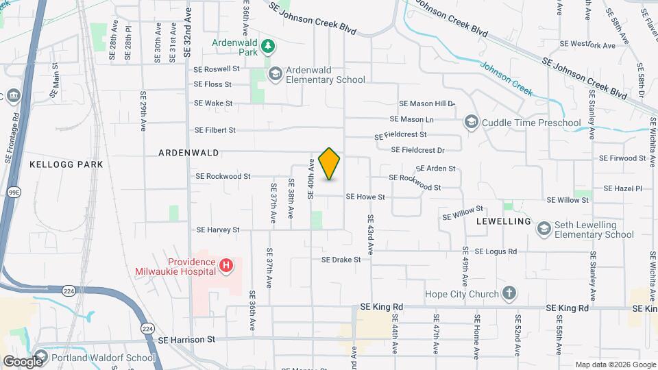 9621 SE 41st Ave Map and Location Details