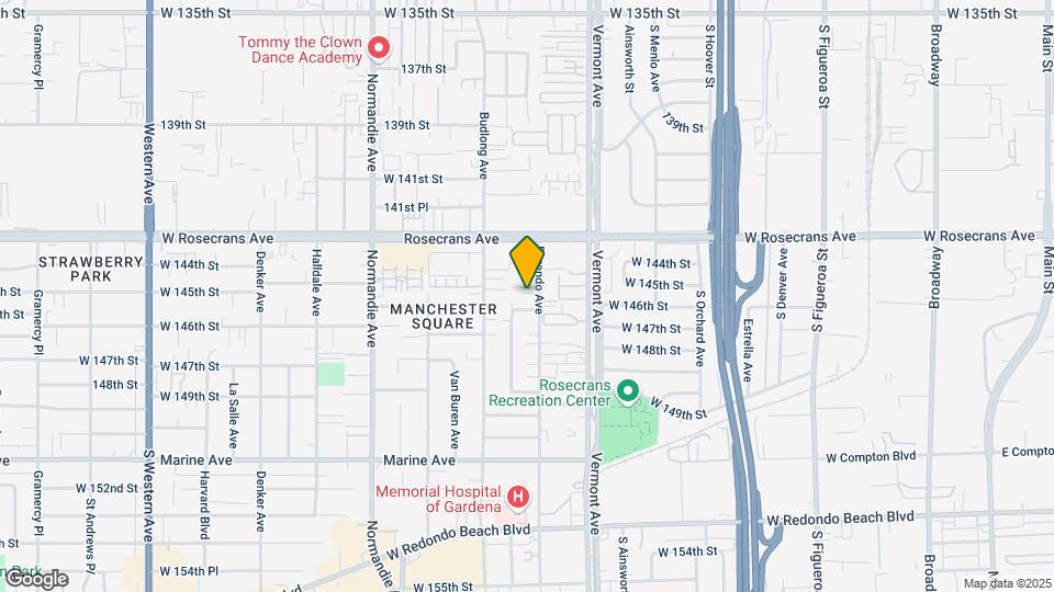 14503 S Berendo Ave Map and Location Details