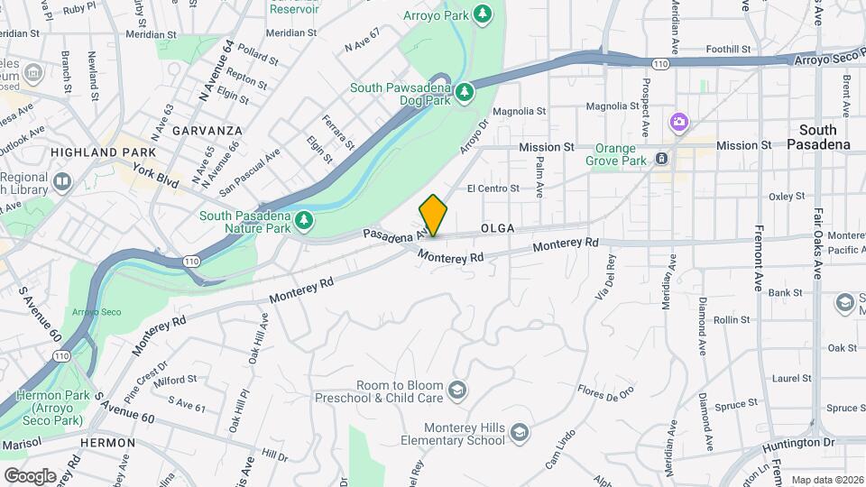 314 Monterey Rd Map and Location Details